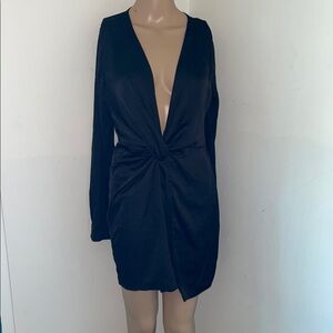 Elegant Black Long Sleeve Dress